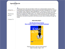 Tablet Screenshot of ingenuitypressusa.com